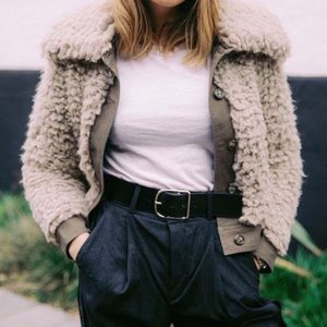 & Other Stories faux shearling jacket